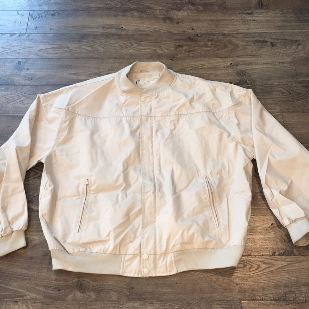 Vintage Retro Arnold Palmer Golf Full Zipper old school wind shell Jacket XL
